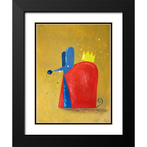 Rat King Black Modern Wood Framed Art Print with Double Matting by Filiuta, Robert