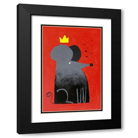 The Swiss King Black Modern Wood Framed Art Print with Double Matting by Filiuta, Robert