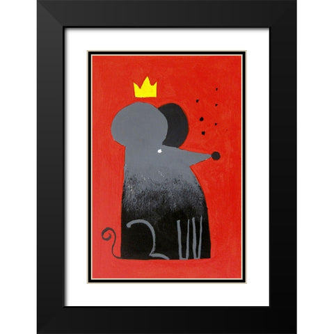The Swiss King Black Modern Wood Framed Art Print with Double Matting by Filiuta, Robert
