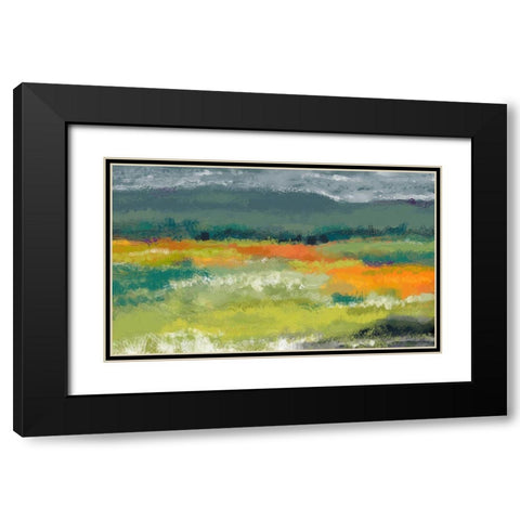 Cloudy Day In The Mountains Black Modern Wood Framed Art Print with Double Matting by Finn, Tina
