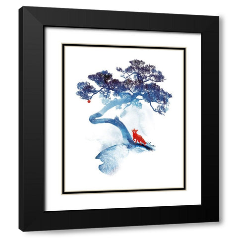 The Last Apple Tree Black Modern Wood Framed Art Print with Double Matting by Farkas, Robert