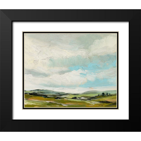 Countryside Black Modern Wood Framed Art Print with Double Matting by Fox, Rebecca