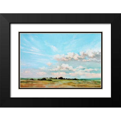 Perfection Black Modern Wood Framed Art Print with Double Matting by Fox, Rebecca