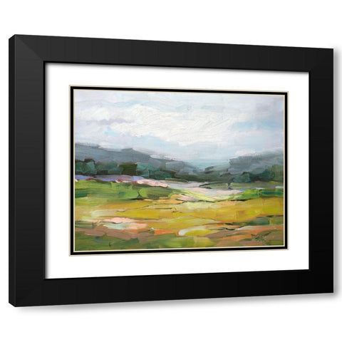 Quiet Place Black Modern Wood Framed Art Print with Double Matting by Fox, Rebecca