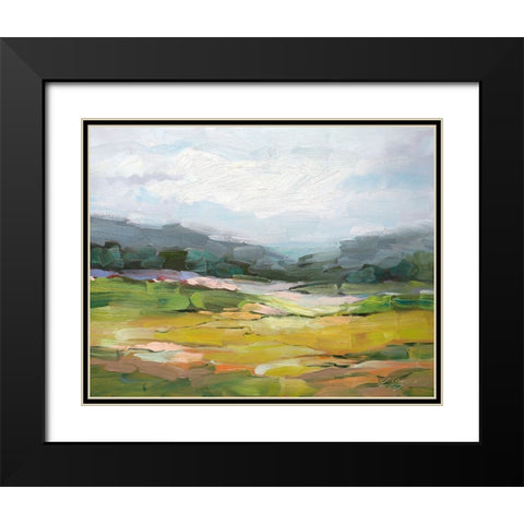 Quiet Place Black Modern Wood Framed Art Print with Double Matting by Fox, Rebecca