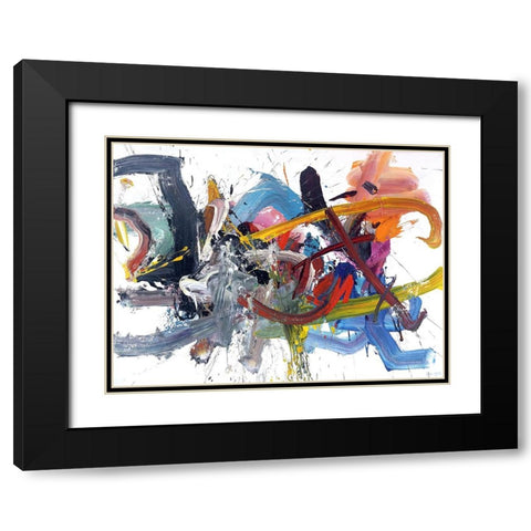 Flash of Thought Black Modern Wood Framed Art Print with Double Matting by Fai, Fong