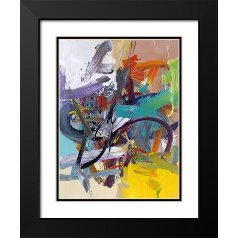 One Of These Days Black Modern Wood Framed Art Print with Double Matting by Fai, Fong