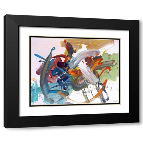 Time Has Wings Black Modern Wood Framed Art Print with Double Matting by Fai, Fong