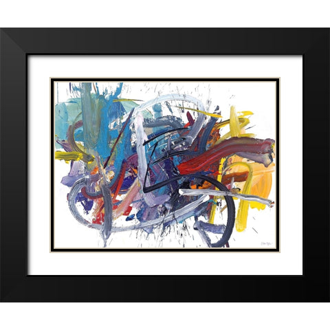 Unruly Moments Black Modern Wood Framed Art Print with Double Matting by Fai, Fong