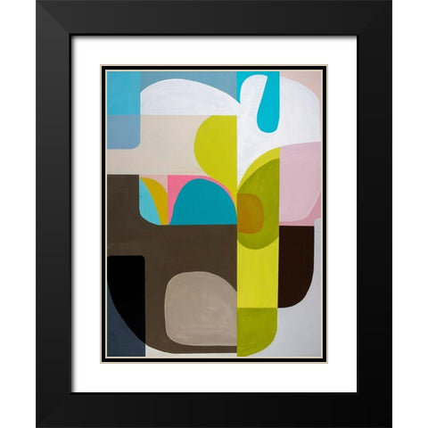 Tangled Sky and Garden Black Modern Wood Framed Art Print with Double Matting by Griese, Marion