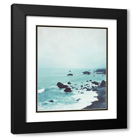 Dusk at the Sea Black Modern Wood Framed Art Print with Double Matting by Grainne, Lupen