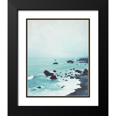 Dusk at the Sea Black Modern Wood Framed Art Print with Double Matting by Grainne, Lupen