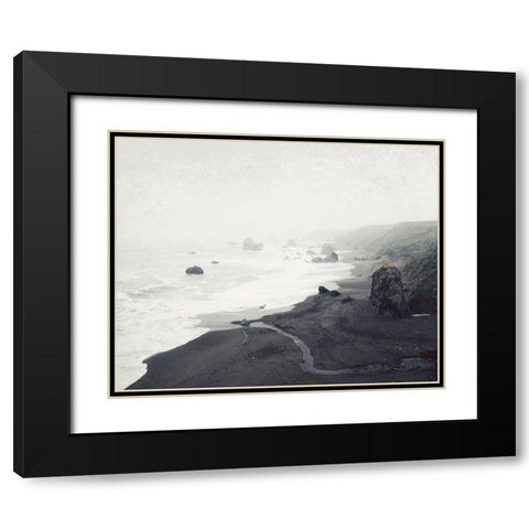 The Sea Cast a Spell Black Modern Wood Framed Art Print with Double Matting by Grainne, Lupen