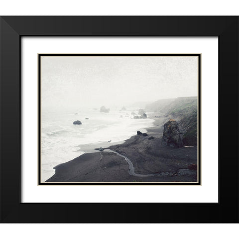 The Sea Cast a Spell Black Modern Wood Framed Art Print with Double Matting by Grainne, Lupen