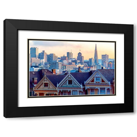 Beautiful Time Black Modern Wood Framed Art Print with Double Matting by Gordon, Dave