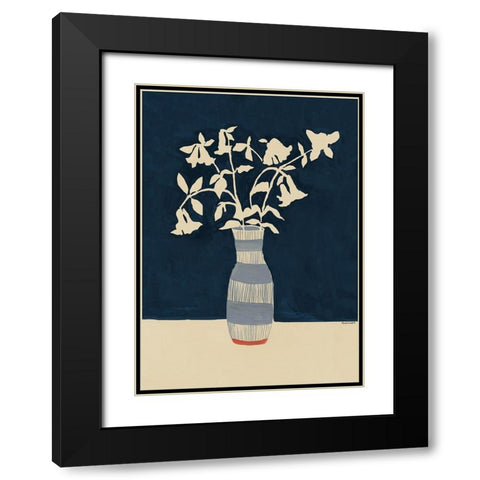 Limoges Vase Black Modern Wood Framed Art Print with Double Matting by Galante, Megan