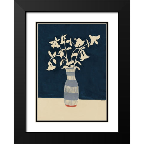 Limoges Vase Black Modern Wood Framed Art Print with Double Matting by Galante, Megan