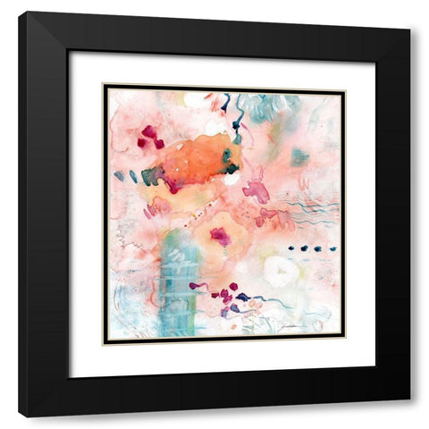 Emergence Black Modern Wood Framed Art Print with Double Matting by Golden, Sheila