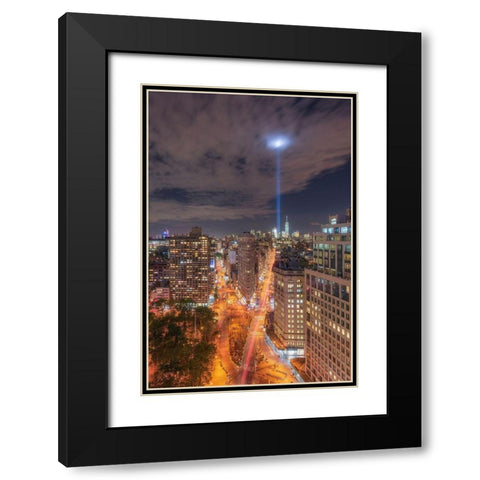 Rooftop Break Black Modern Wood Framed Art Print with Double Matting by Getty, Bruce