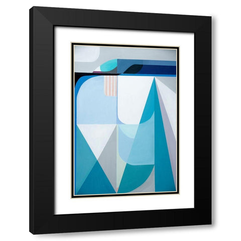 Frozen Shores Black Modern Wood Framed Art Print with Double Matting by Griese, Marion