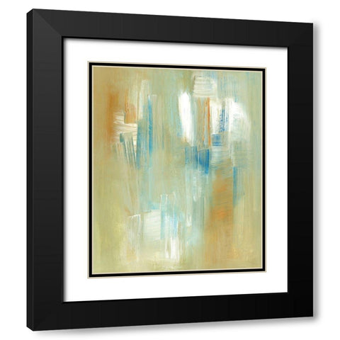 Swept Away Black Modern Wood Framed Art Print with Double Matting by Greenberg, Ilana