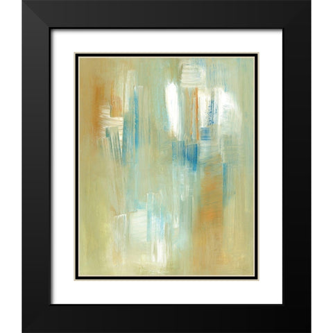 Swept Away Black Modern Wood Framed Art Print with Double Matting by Greenberg, Ilana
