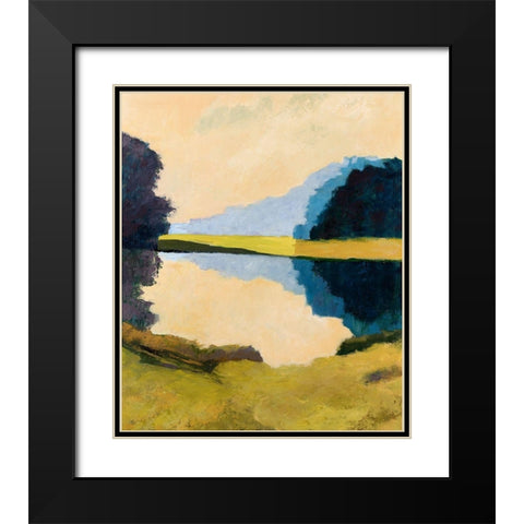 Local Reflections Black Modern Wood Framed Art Print with Double Matting by Gordon, Toby