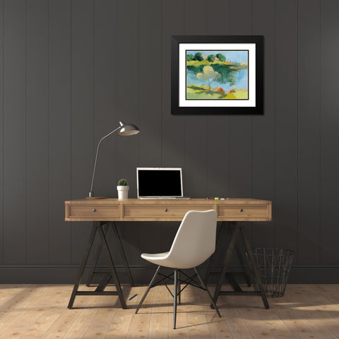 Cape Neddick Black Modern Wood Framed Art Print with Double Matting by Gordon, Toby