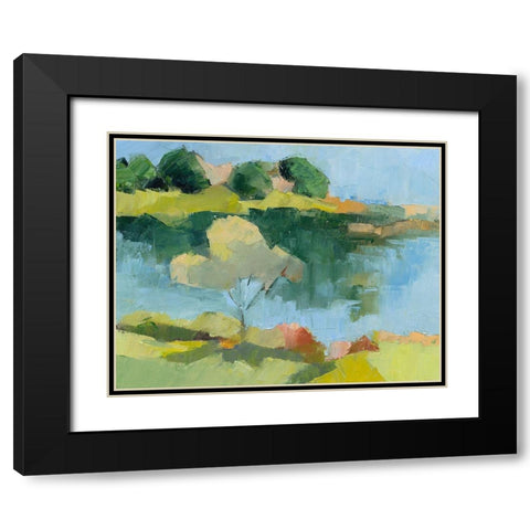 Cape Neddick Black Modern Wood Framed Art Print with Double Matting by Gordon, Toby