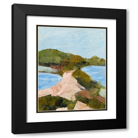 Edge of the Ocean Black Modern Wood Framed Art Print with Double Matting by Gordon, Toby