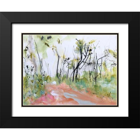 Fire Trail Through Loftus Ridge Black Modern Wood Framed Art Print with Double Matting by Gordon, Ann