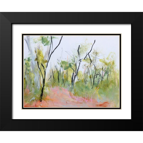 Loop Trail Through Swamp Oak Woodland Black Modern Wood Framed Art Print with Double Matting by Gordon, Ann
