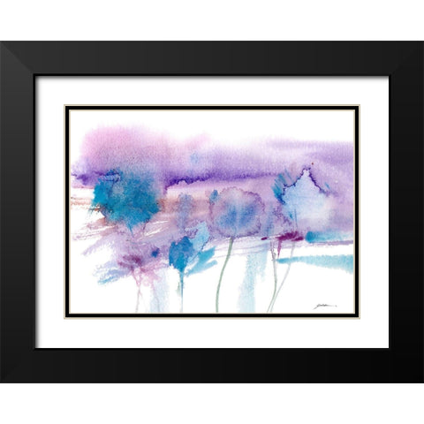 Wind Impressions Black Modern Wood Framed Art Print with Double Matting by Golden, Sheila