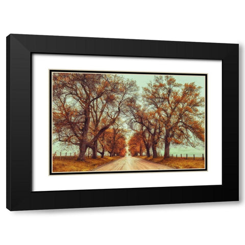November Adventures Black Modern Wood Framed Art Print with Double Matting by Grippo-Pike, Carrie Ann