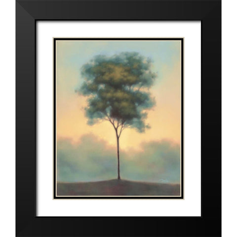 Solitude I Black Modern Wood Framed Art Print with Double Matting by Gams, Darlou