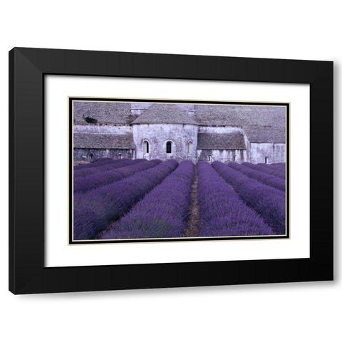 Lavender Abbey Black Modern Wood Framed Art Print with Double Matting by Gawlowski, Greg