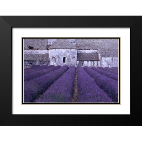Lavender Abbey Black Modern Wood Framed Art Print with Double Matting by Gawlowski, Greg