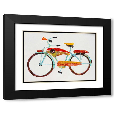 Bike No. 5 Black Modern Wood Framed Art Print with Double Matting by Grant, Anthony