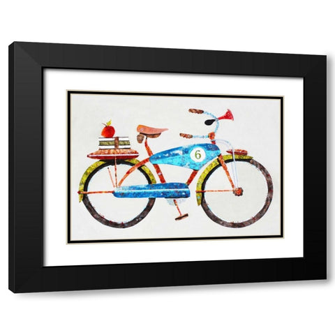 Bike No. 6 Black Modern Wood Framed Art Print with Double Matting by Grant, Anthony