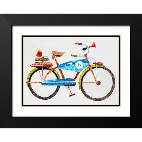 Bike No. 6 Black Modern Wood Framed Art Print with Double Matting by Grant, Anthony