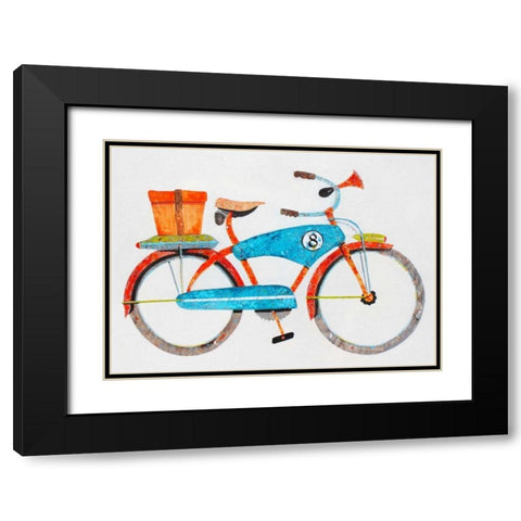 Bike No. 8 Black Modern Wood Framed Art Print with Double Matting by Grant, Anthony