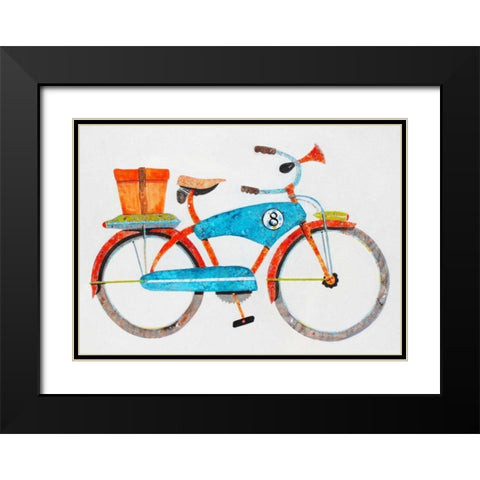 Bike No. 8 Black Modern Wood Framed Art Print with Double Matting by Grant, Anthony