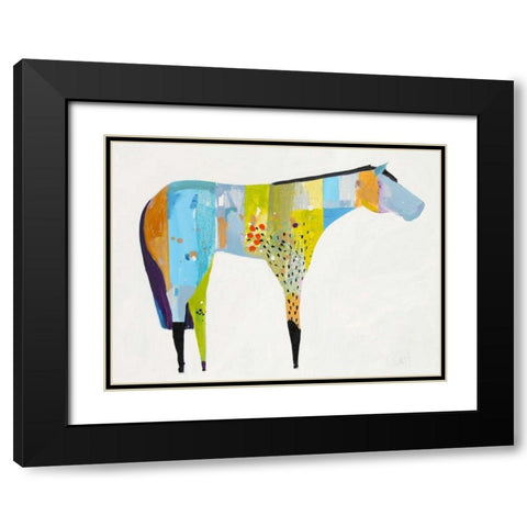 Horse No. 27 Black Modern Wood Framed Art Print with Double Matting by Grant, Anthony