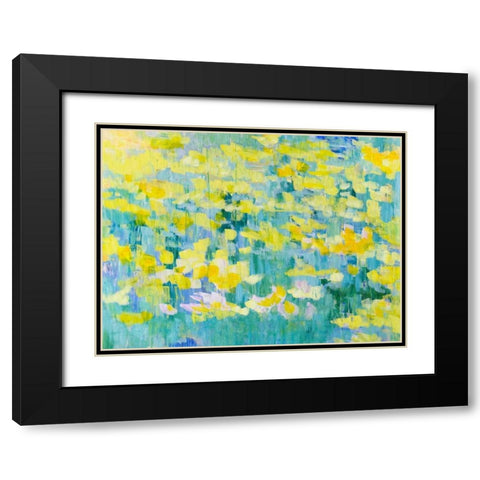 And They Were All Yellow Black Modern Wood Framed Art Print with Double Matting by Gonda, Tamara
