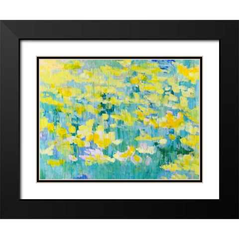 And They Were All Yellow Black Modern Wood Framed Art Print with Double Matting by Gonda, Tamara