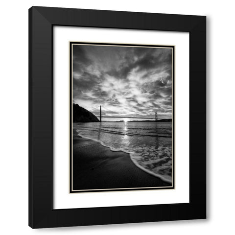 Beacon Black Modern Wood Framed Art Print with Double Matting by Gordon, Dave