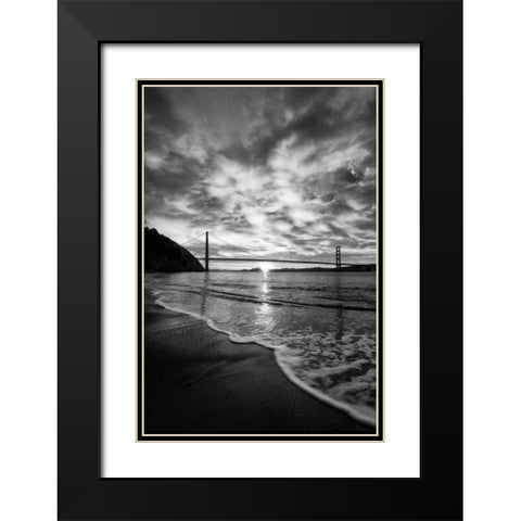 Beacon Black Modern Wood Framed Art Print with Double Matting by Gordon, Dave