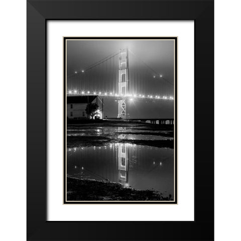 Emulate Black Modern Wood Framed Art Print with Double Matting by Gordon, Dave