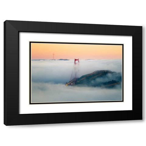Breakthrough Black Modern Wood Framed Art Print with Double Matting by Gordon, Dave