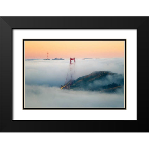 Breakthrough Black Modern Wood Framed Art Print with Double Matting by Gordon, Dave